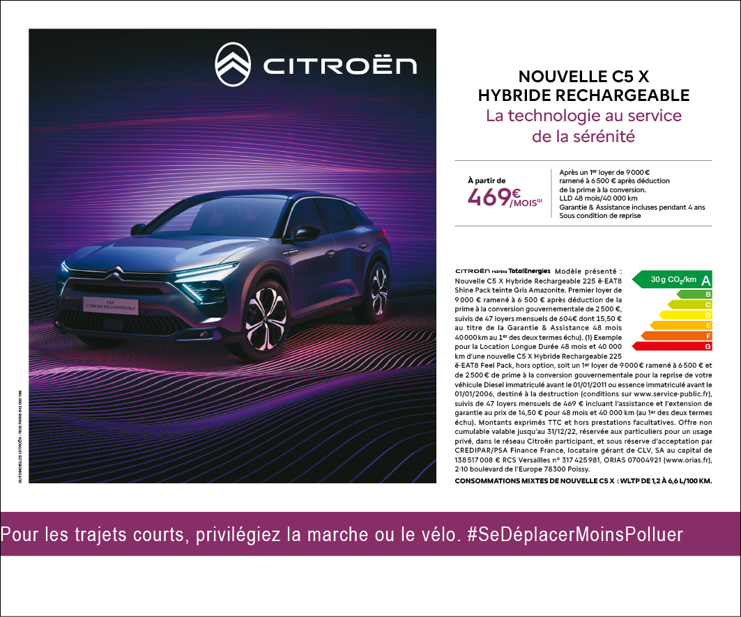 Citroën C5X hybride rechargeable en décembre chez Midi Auto Brest